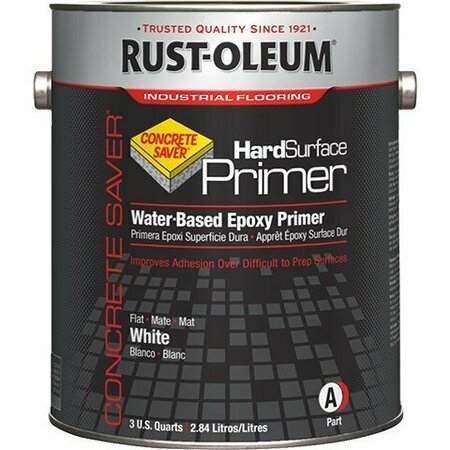 RUST-OLEUM Primer, Primers & Basecoats, 1 gal, Kit, White, Flat, Floor 353862